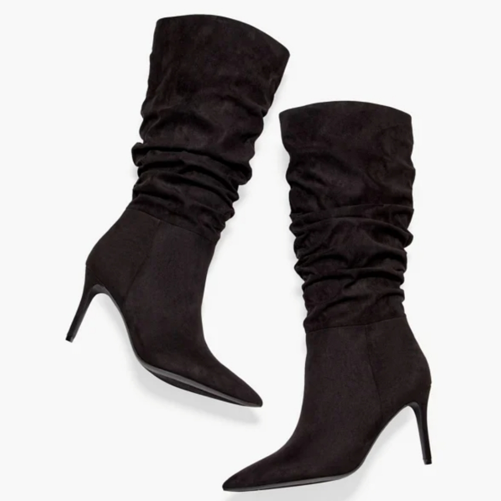 Stilleto Slouch Boots - Picture 2 of 5
